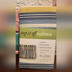 Ellery Blue and Yellow Valance